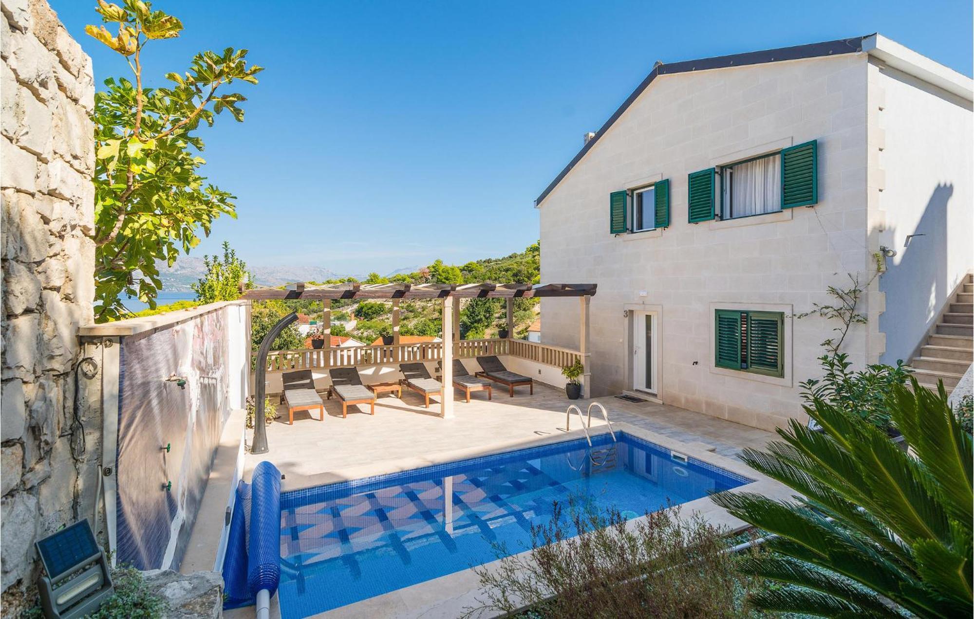 Nice Home In Postira With Outdoor Swimming Pool Dış mekan fotoğraf